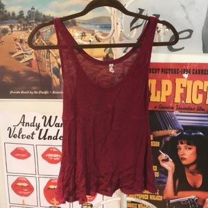 Free People Maroon tank